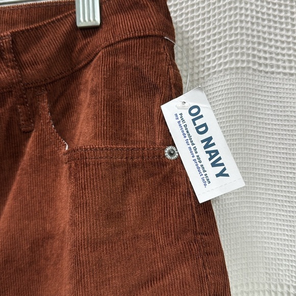 Old Navy NEW Higher High-Waisted Flare Corduroy Pants Rust/Brown SZ 16 fall work - Picture 4 of 7